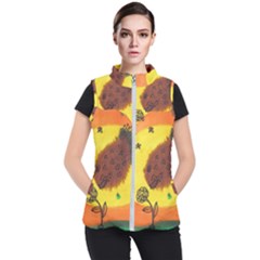 Pirana Eating Flower Women s Puffer Vest by snowwhitegirl