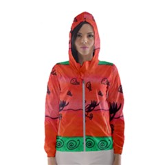 Flying Eyebird Hooded Windbreaker (women)