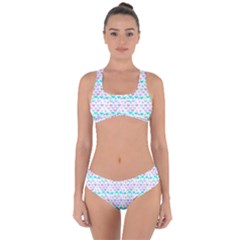 Hearts Butterflies White 1200 Criss Cross Bikini Set