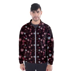 Heart Cherries Brown Windbreaker (men)