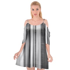 Shades Of Grey Wood And Metal Cutout Spaghetti Strap Chiffon Dress by FunnyCow