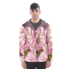 Beautiful Flowering Almond Hooded Windbreaker (men) by FunnyCow