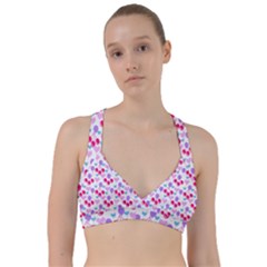 Pastel Cherries Sweetheart Sports Bra by snowwhitegirl