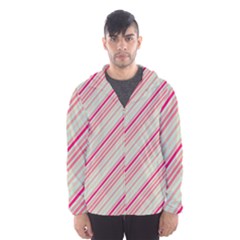 Candy Diagonal Lines Hooded Windbreaker (men)