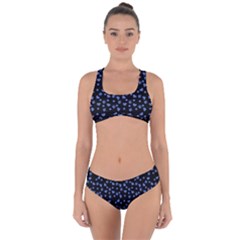 Blue Hearts Criss Cross Bikini Set