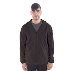 Dark Brown Hooded Windbreaker (men)