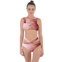 Galaxy Red Bandaged Up Bikini Set 