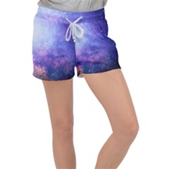 Galaxy Women s Velour Lounge Shorts by snowwhitegirl