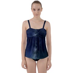 Galaxy Sky Twist Front Tankini Set by snowwhitegirl