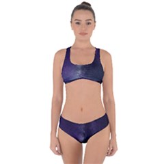 Galaxy Sky Purple Criss Cross Bikini Set