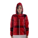 Red Plaid Hooded Windbreaker (Women) View1