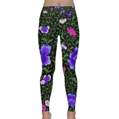 Blue  Japan Floral Classic Yoga Leggings