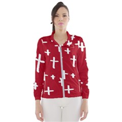 Red White Cross Windbreaker (women)