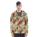 Fruit Blossom Gray Hooded Windbreaker (Men) View1