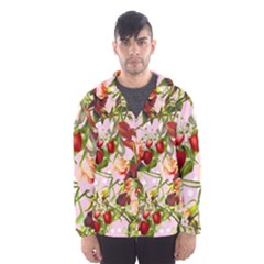 Fruit Blossom Pink Hooded Windbreaker (men)