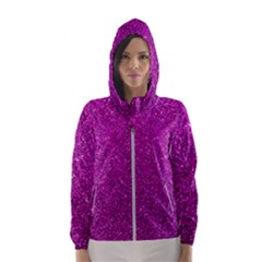 Pink  Glitter Hooded Windbreaker (women)