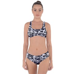 Grey Camo Criss Cross Bikini Set by snowwhitegirl