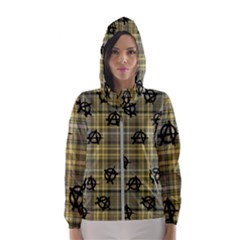 Yellow Plaid Anarchy Hooded Windbreaker (women)