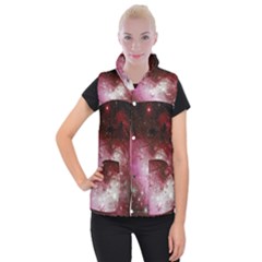 Nebula Red Women s Button Up Vest by snowwhitegirl