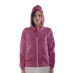 Pink  Denim Hooded Windbreaker (women)