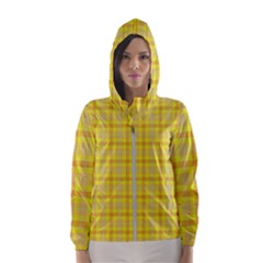 Yellow Sun Plaid Hooded Windbreaker (women)