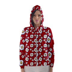 Eggs Red Hooded Windbreaker (women)