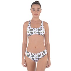 Fast Food White Criss Cross Bikini Set by snowwhitegirl