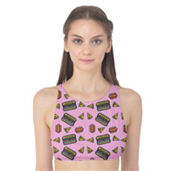 Fast Food Pink Tank Bikini Top