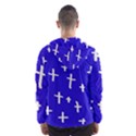 Blue White Cross Hooded Windbreaker (Men) View2