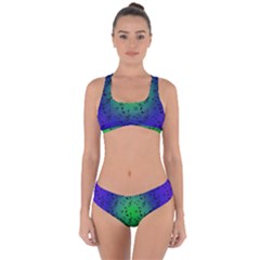 Blue Music Green Moon Criss Cross Bikini Set