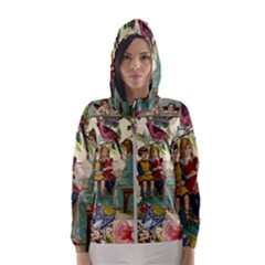 Angel Collage Hooded Windbreaker (women) by snowwhitegirl