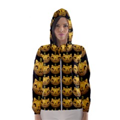 Cat Pumpkin Hooded Windbreaker (women)