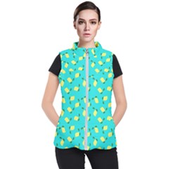 Lemons Blue Women s Puffer Vest