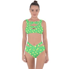 Lemons Green Bandaged Up Bikini Set 