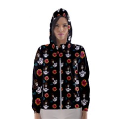 Girl With Dress Black Hooded Windbreaker (women) by snowwhitegirl