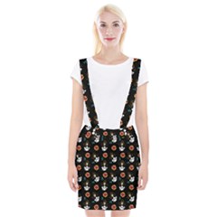 Girl With Dress Black Braces Suspender Skirt by snowwhitegirl