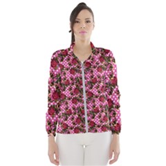 Lazy Cat Floral Pattern Pink Polka Windbreaker (women)