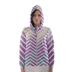 Ombre Zigzag 01 Hooded Windbreaker (women) by snowwhitegirl