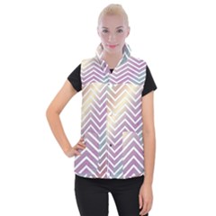 Ombre Zigzag 01 Women s Button Up Vest by snowwhitegirl