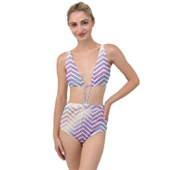 Ombre Zigzag 01 Tied Up Two Piece Swimsuit by snowwhitegirl