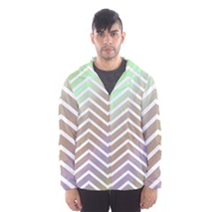 Ombre Zigzag 03 Hooded Windbreaker (men)