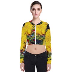 Yellow Chik Zip Up Bomber Jacket by bestdesignintheworld