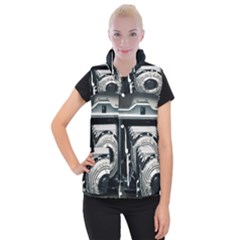 Photo Camera Women s Button Up Vest by vintage2030