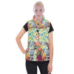 Retro Cokk Women s Button Up Vest by vintage2030