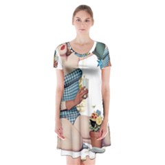 Retro 1265769 960 720 Short Sleeve V-neck Flare Dress by vintage2030