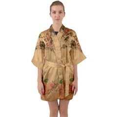 Background 1365750 1920 Quarter Sleeve Kimono Robe by vintage2030