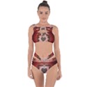 Wonderful Heart With Decorative Elements Bandaged Up Bikini Set  View1