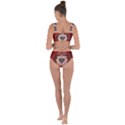 Wonderful Heart With Decorative Elements Bandaged Up Bikini Set  View2