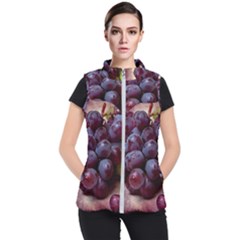 Red And Green Grapes Women s Puffer Vest by FunnyCow