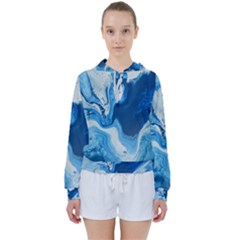 Cobalt Women s Tie Up Sweat by WILLBIRDWELL